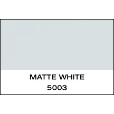 5 Yr Vinyl Matte White 15"x50 Yards Punched