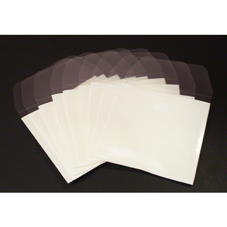 CD Pockets 10 repositionable 5"x5" Flap To Secure CD