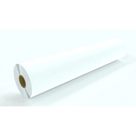 3.5 mil Satin Wht Vinyl w/high tack perm adhesive 54"x150'