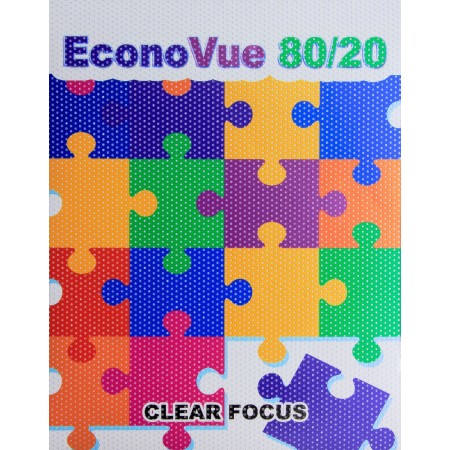 Econovue Window Film 80/20 Perf w/solid paper liner 54"x100'